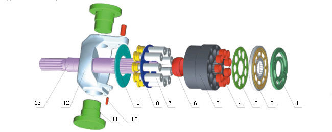 Pompa hydrauliczna Tłok Cater SPK10 / 10 (E200B) SPV10 / 10 (MS180)
